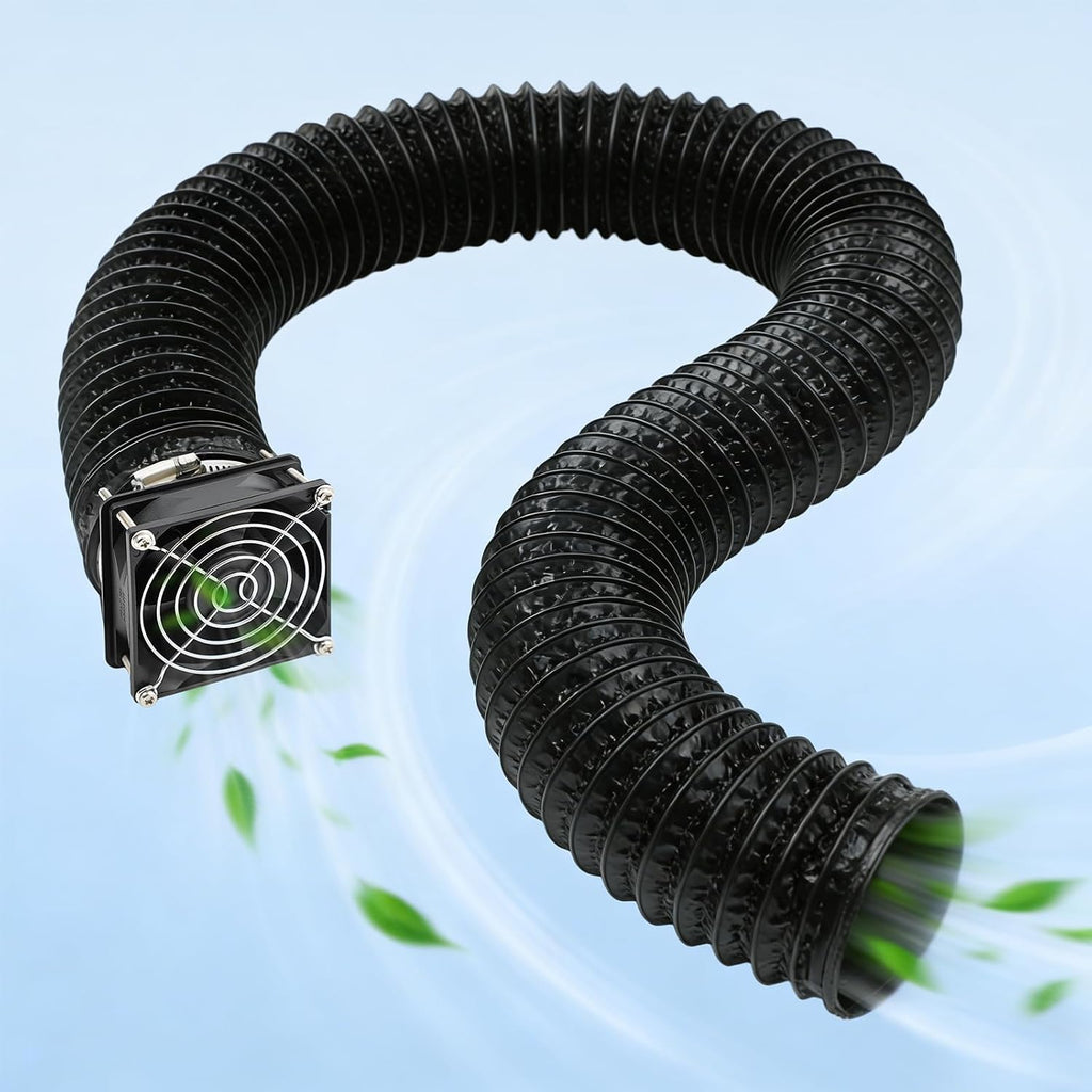 Fan Fume Extraction Kit for 3D Printer Enclosure 4000 RPM High-Efficiency Ventilation Low Noise Fan with Exhaust Pipe