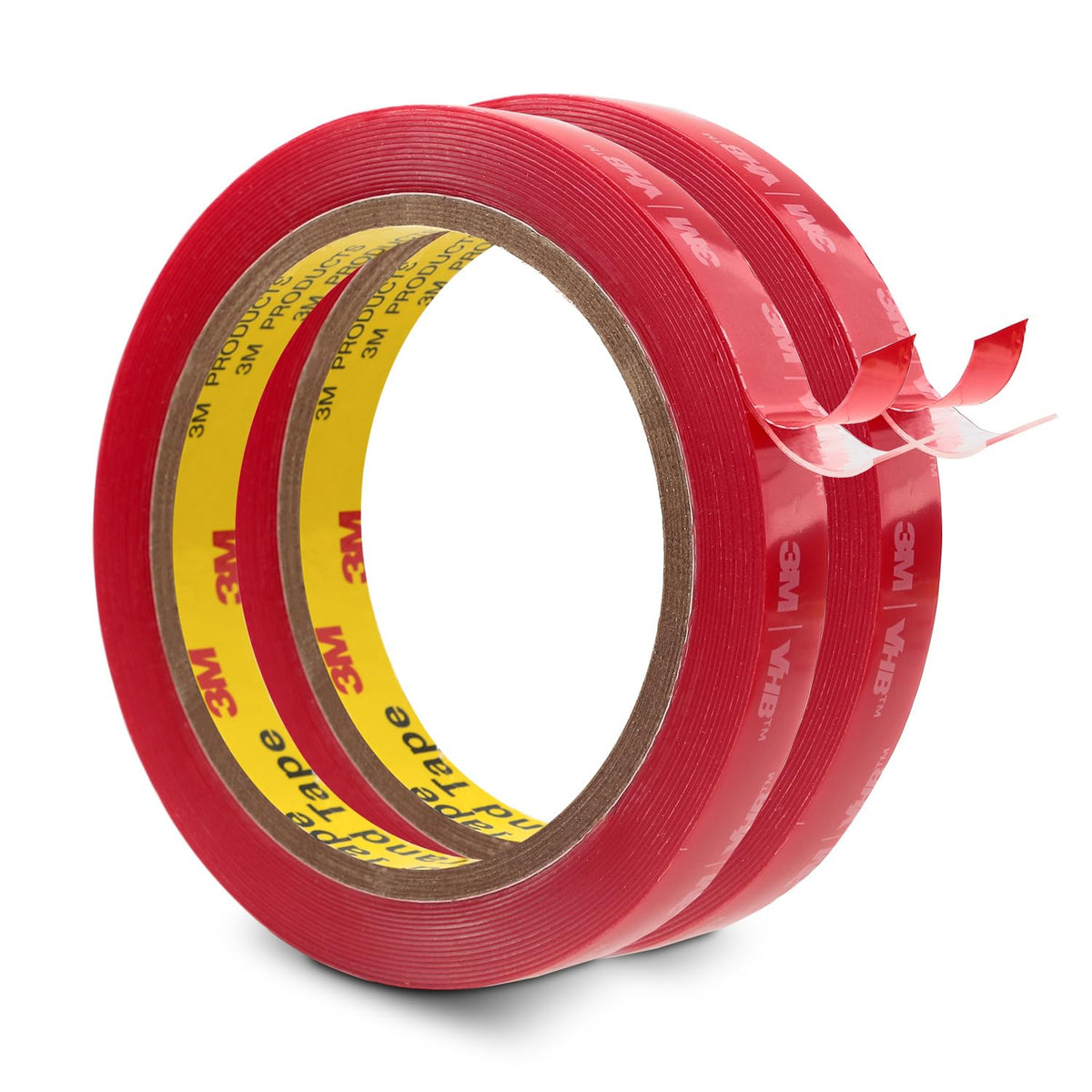 3M Double Sided Tape 0.5''x15.4Ft 2 Pack Clear