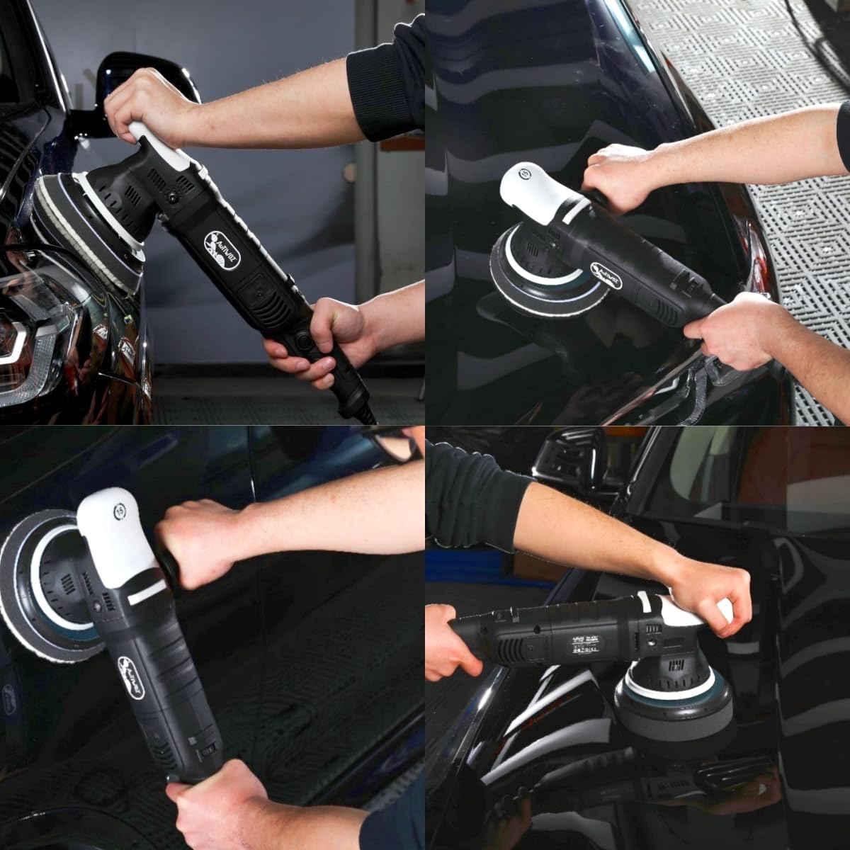Car Buffer Polisher, 6-Inch Dual Action Polisher for Car Detailing, 15mm Random Orbital Car Polisher with 6 Variable