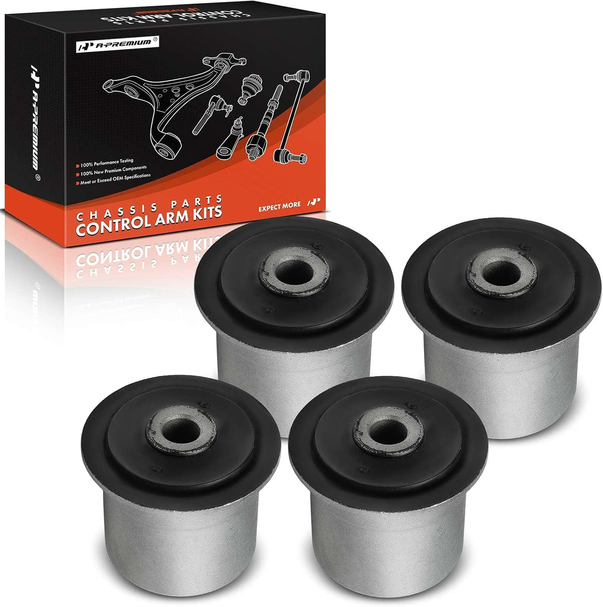 A-Premium Front Upper Control Arm Bushing Kit, Compatible with Jeep