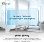 Mini Split Air Conditioner Heat Pump, White, Tri Zone, 28000 BTU