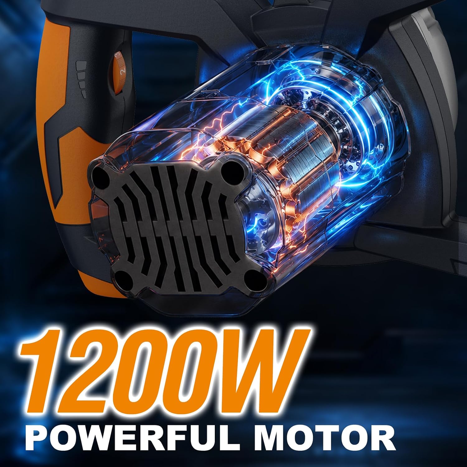 1200W Handheld Mortar Mixer with 120mm Stirring Paddle | Power mixer with 120mm paddle for mortar, concrete, plaster