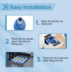 Compatible Ink Refill Bottles Replacement for Epson T542 Ink (5-Pack)