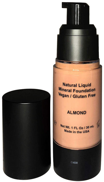 100% Natural Liquid Foundation, Organic, Vegan, Aloe Based, Natural Sun Protection, Gluten Free, Cruelty Free, Made