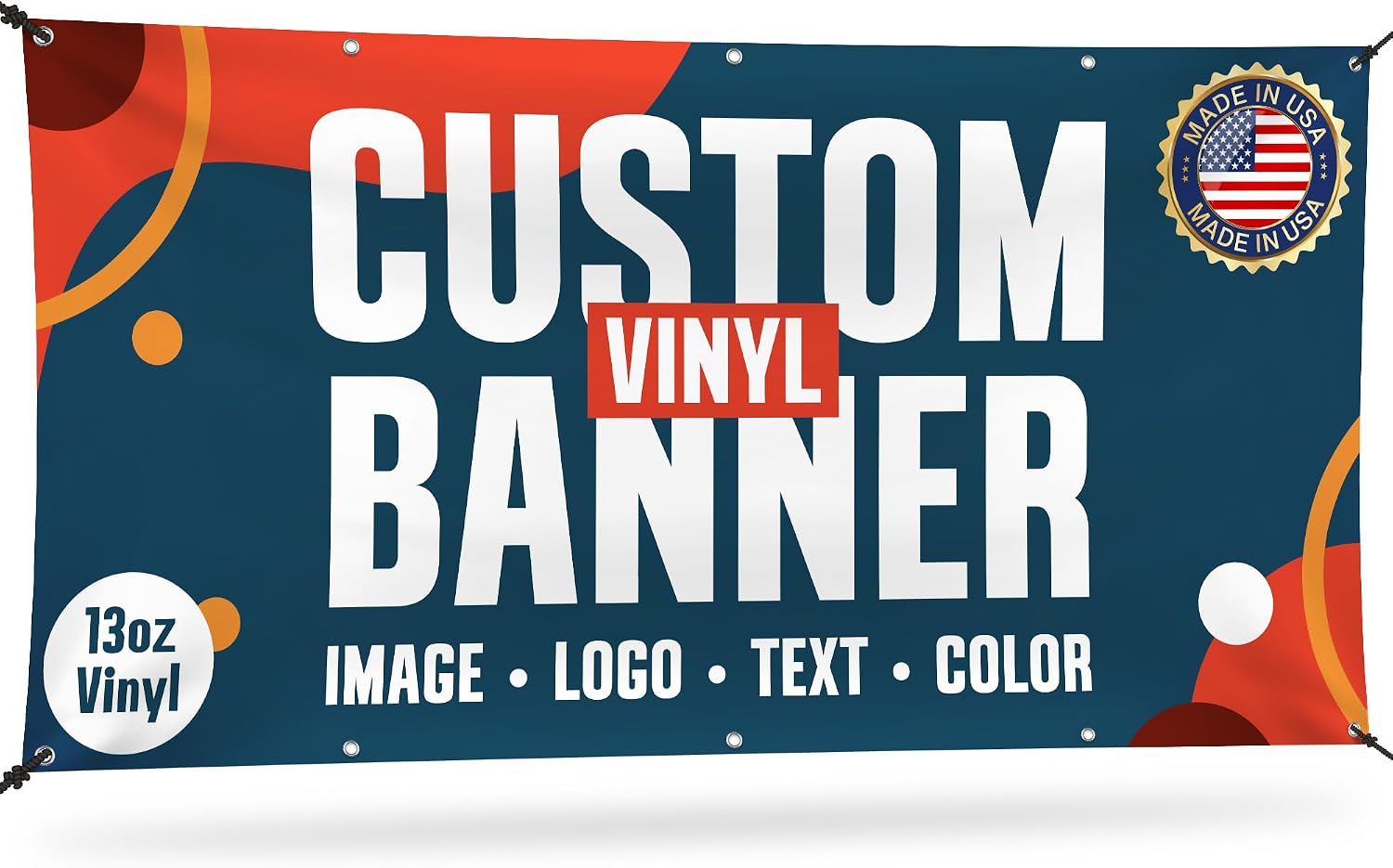 Custom Banner, Personalized Vinyl Banners Sign for Business, Event, Birthday, Party Decor, Indoor or Outdoor Vinyl