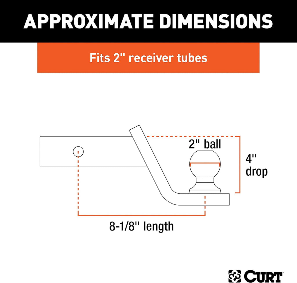 45154 2" Fusion Ball Mount with 2" Welded Ball
