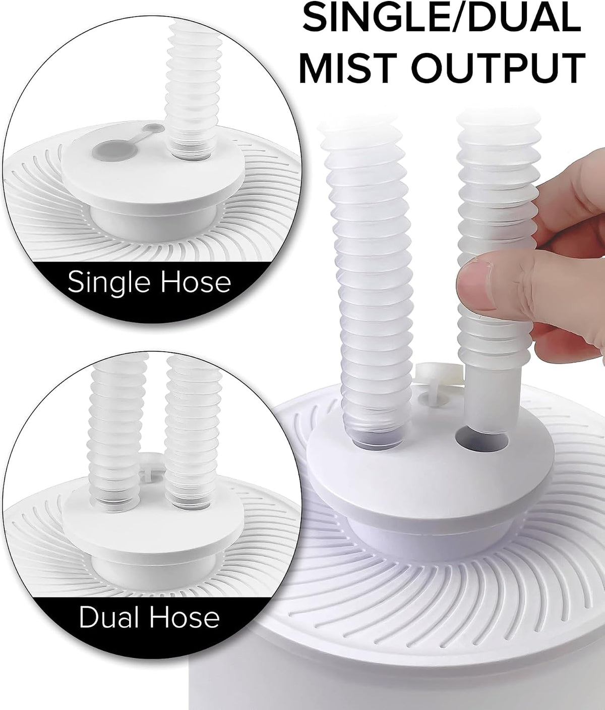 No Leak Reptile Fogger Humidifiers Mister for Reptile Tank, 3L Top-Fill Terrarium Humidifier with Hose - Ideal for