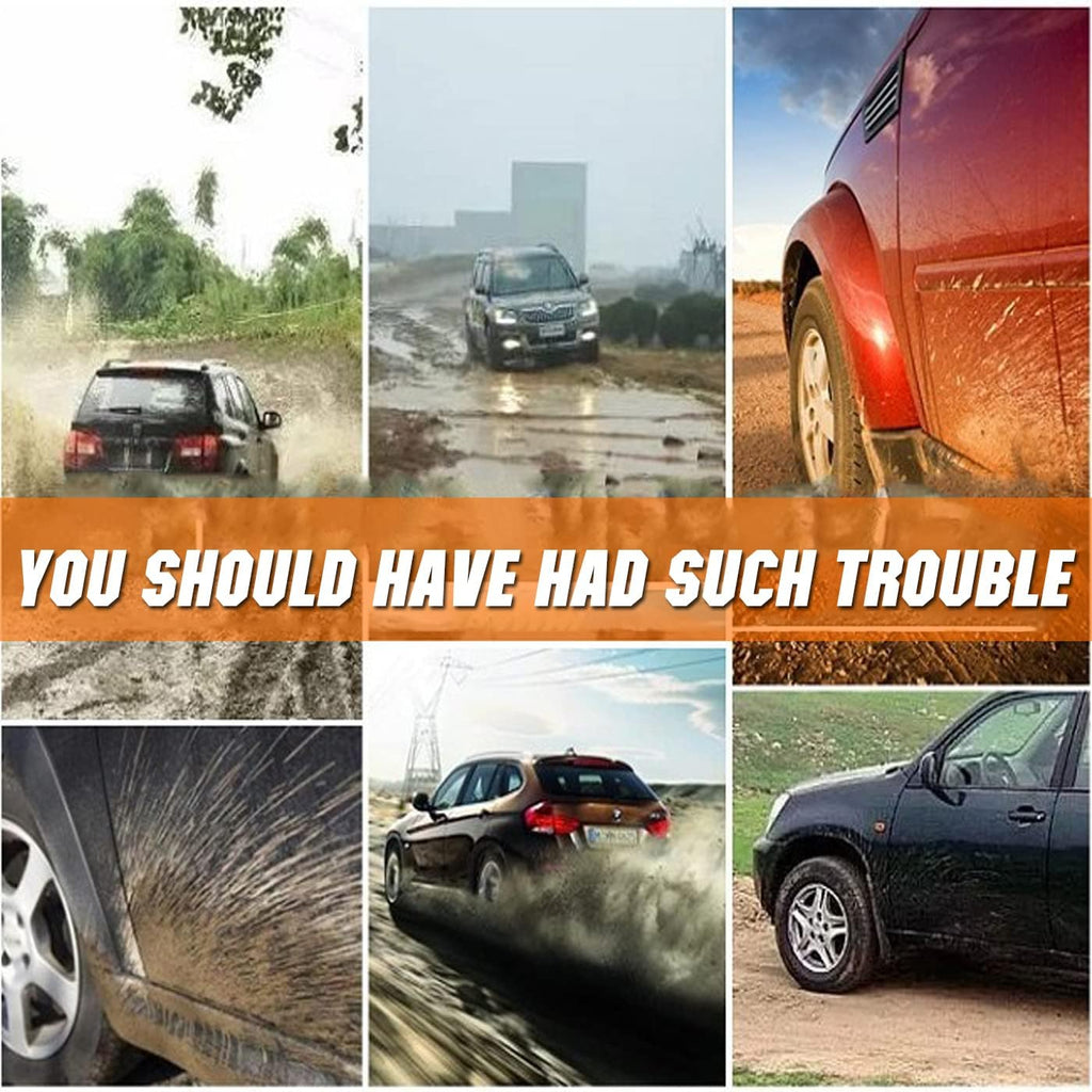 Standard Size Universal Soft Glue Heavy Duty Splash Guards Mud Flaps Fenders - Dirt/Slush Protection,4 Pcs Front/Rear