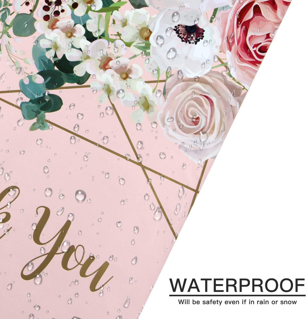 Poly Mailers Shipping Bags Thank You Notes Flowers Surrounded 3 Mil Heavy Duty Self Seal Mailing Envelopes - Pink, 12