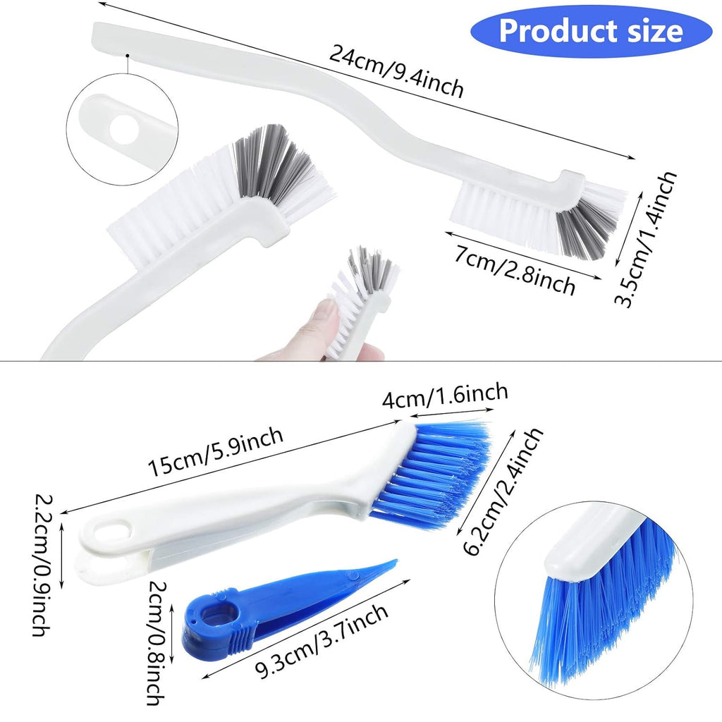 4 Pieces Cleaning Brush Sets Small Scrub Brush Household Use for Cleaning Bottle Sink Kitchen Sink Corner Dish Edge