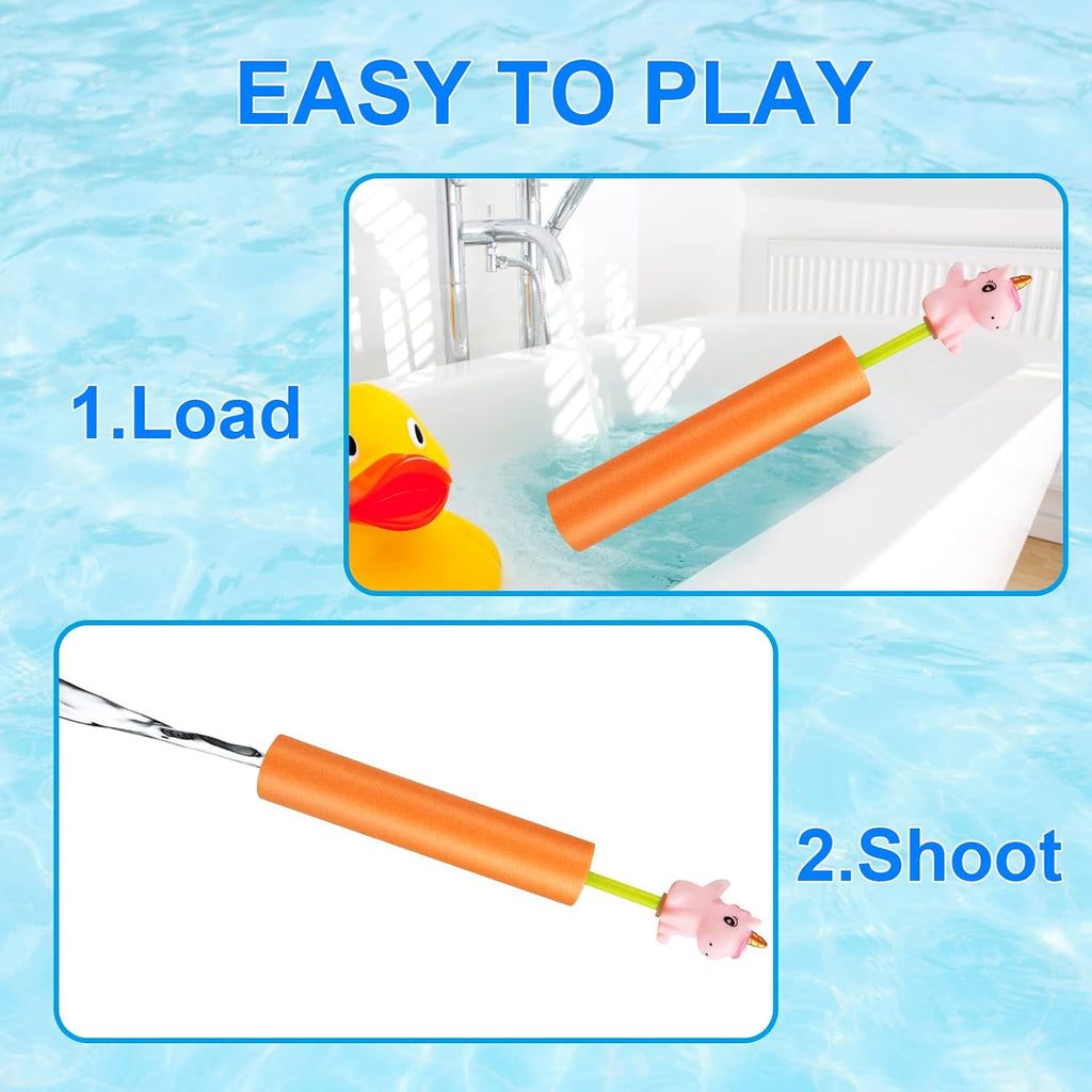 Water Squirters for Kids, 6-Pack Water Guns for Toddlers Age 2-4, Durable Water Blasters