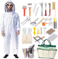 31Pcs Beekeeping Supplies Starter Kit with Bee Suit – Includes Bee Smoker, Beehive Frame Holder, Frame Grip, Hive
