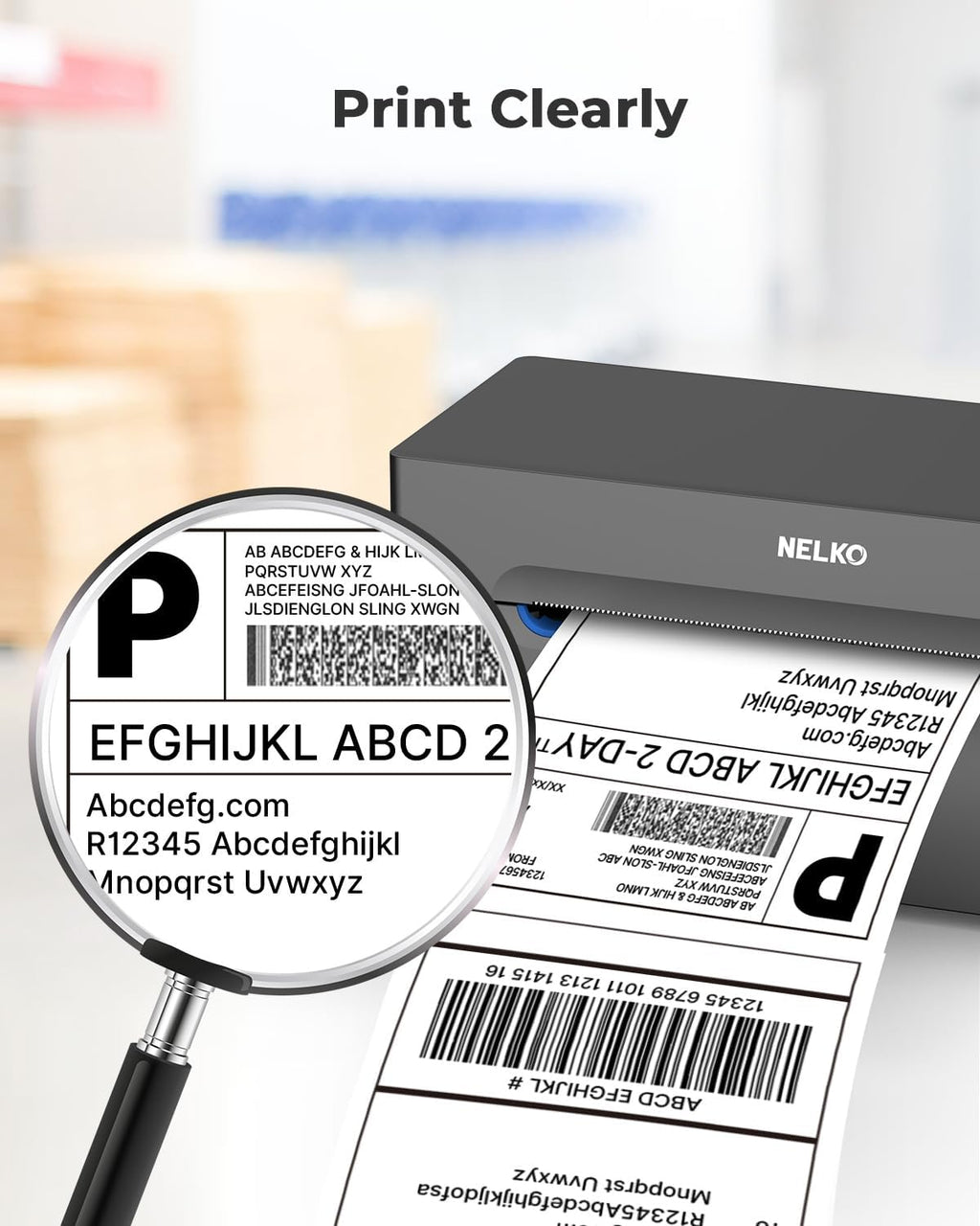 4x6 Thermal Labels Fanfold, 500 Shipping Labels for Label Printer | Commercial Grade, No BPA or BPS, Print Clear and