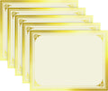 50 Sheets Certificate Papers - Blank Gold Foil Border, Letter Size 8.5x11 for Diploma, Certificates, Participation