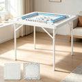 35" Mahjong Table 4Player Folding Card Table w/Cup Holders & Trays