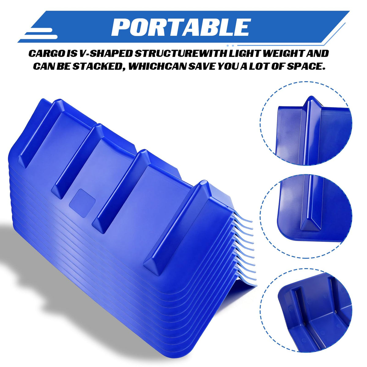 ANLULOAD Flatbed Edge Protector, Cargo Corner Protectors,Size:24＂x8＂x8＂.
