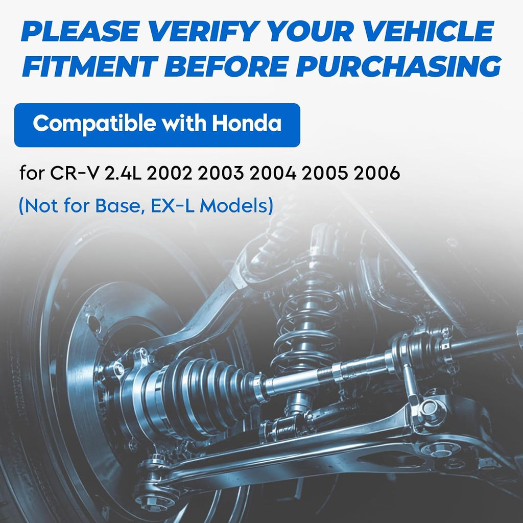 TadaMark New Front Left & Right CV Axle Shaft, 02-06 for Honda CR-V 2.4L
