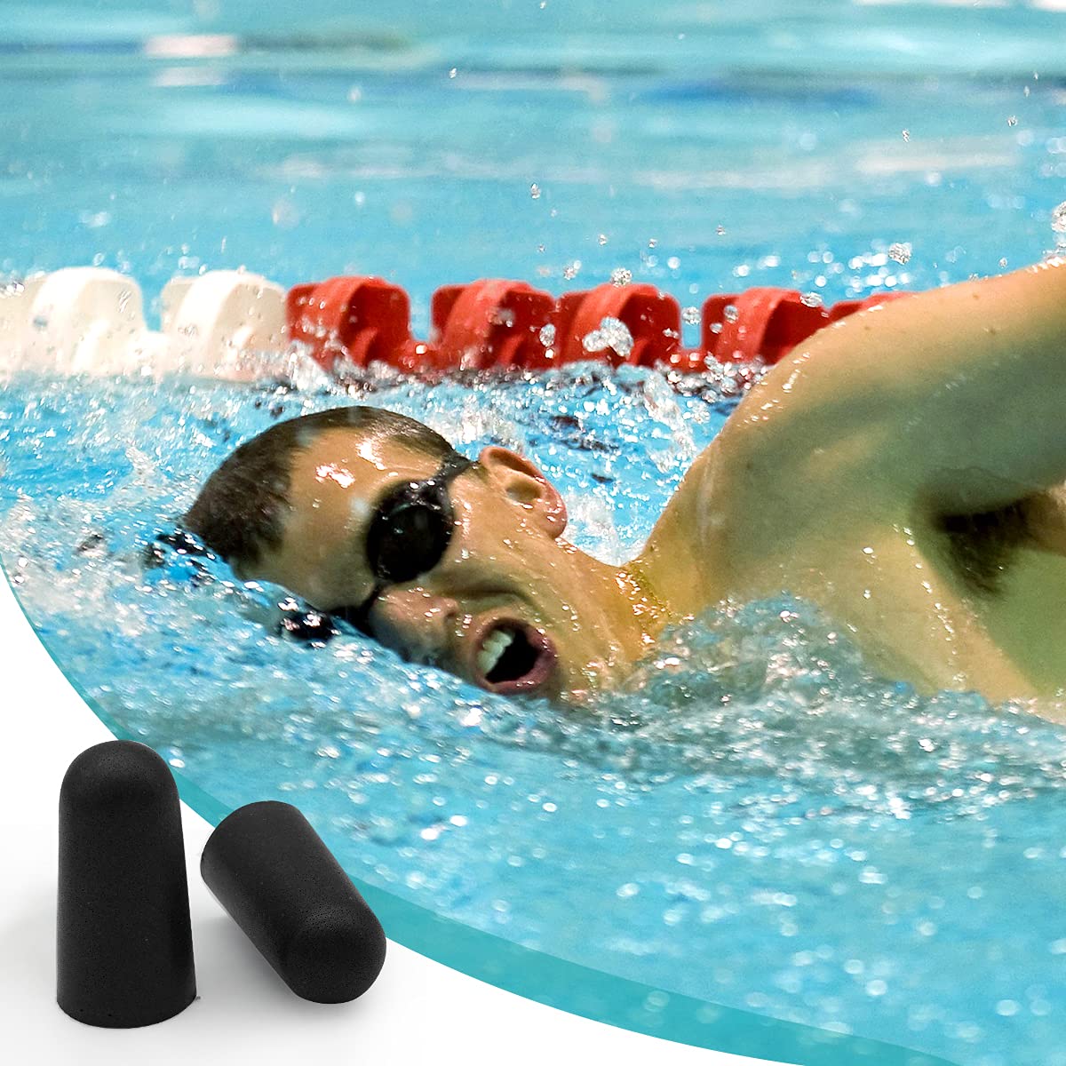 100 Pair Earplugs for Noise Cancelling Ultra Soft Foam Ear Plugs for Sleeping Noise Blocking Earplugs for Study Work