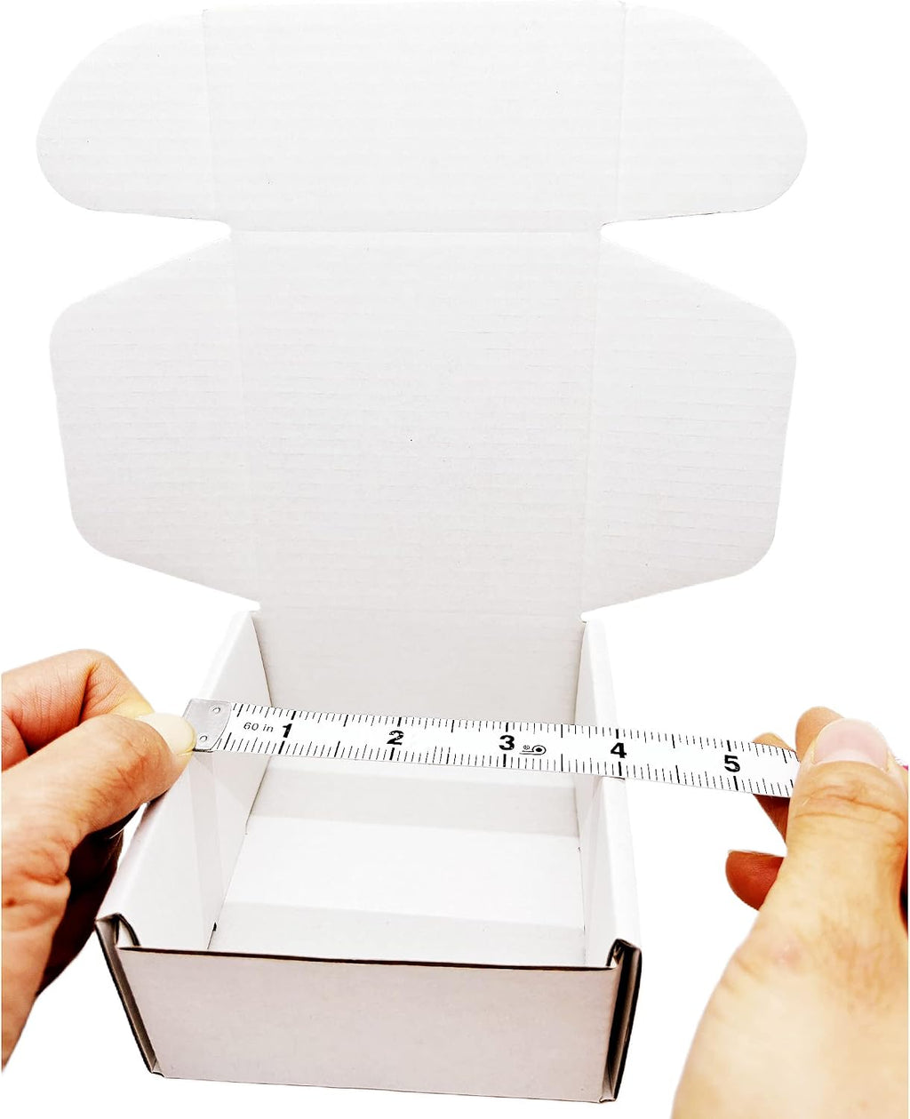 Small White Box 4 x 4 x 2 Inch 50 Pack Shipping Boxes