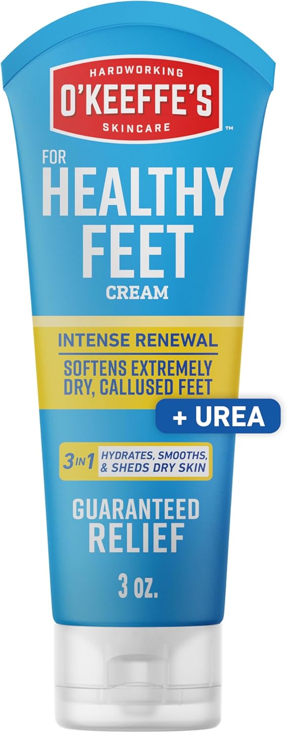 Healthy Feet Intense Renewal Cream, 3 oz Tube, 1-Pack | Chemically Exfoliates & Softens Extremely Callused Dry Feet