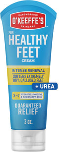 Healthy Feet Intense Renewal Cream, 3 oz Tube, 1-Pack | Chemically Exfoliates & Softens Extremely Callused Dry Feet