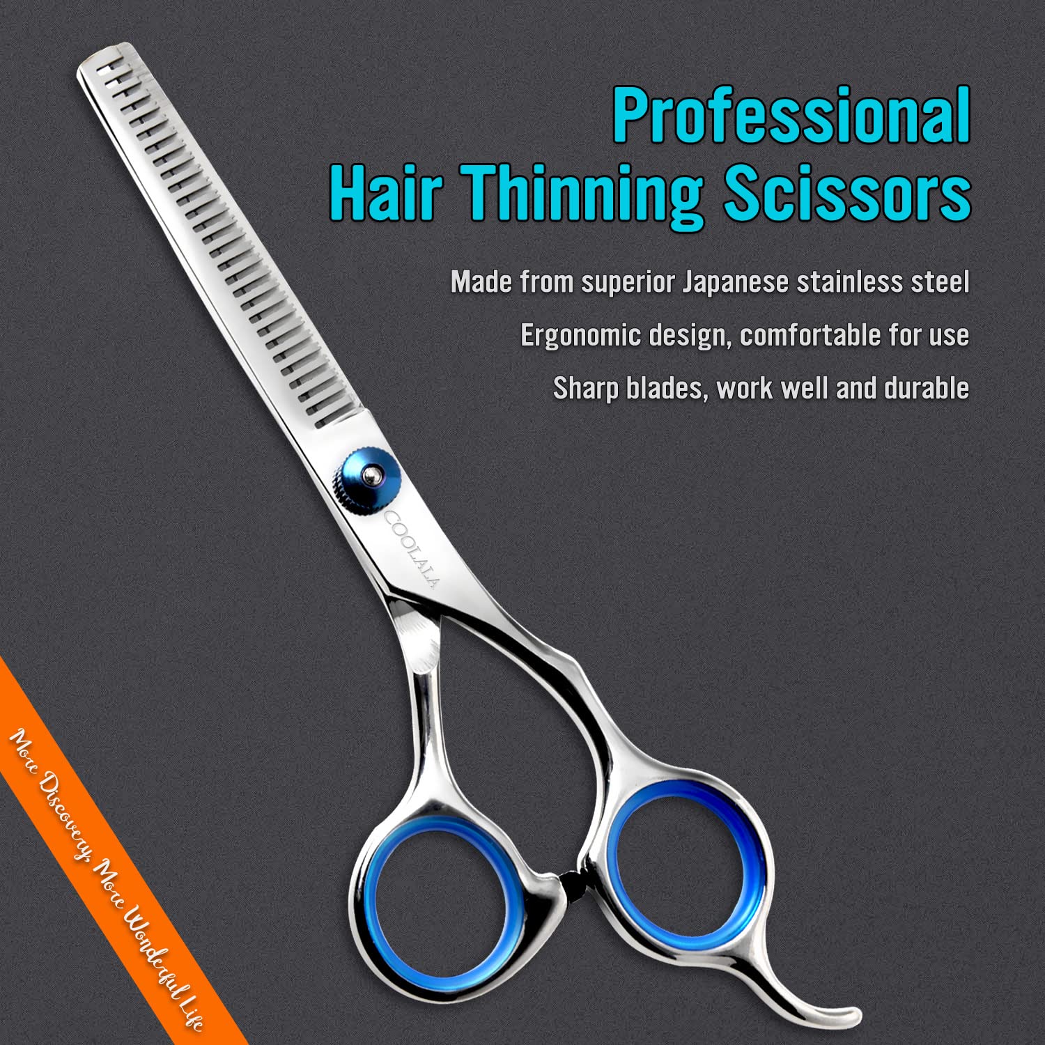 Stainless Steel Hair Cutting Scissors Thinning Shears 6.5 Inch Professional Salon Barber Haircut Scissors Family Use