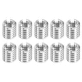 uxcell 10Pcs Threaded Inserts, M3-0.5x6 & M5-0.8x6 Stainless Steel 303 Screw Thread Sleeves Thread Repair Insert for Mechanical Equipment