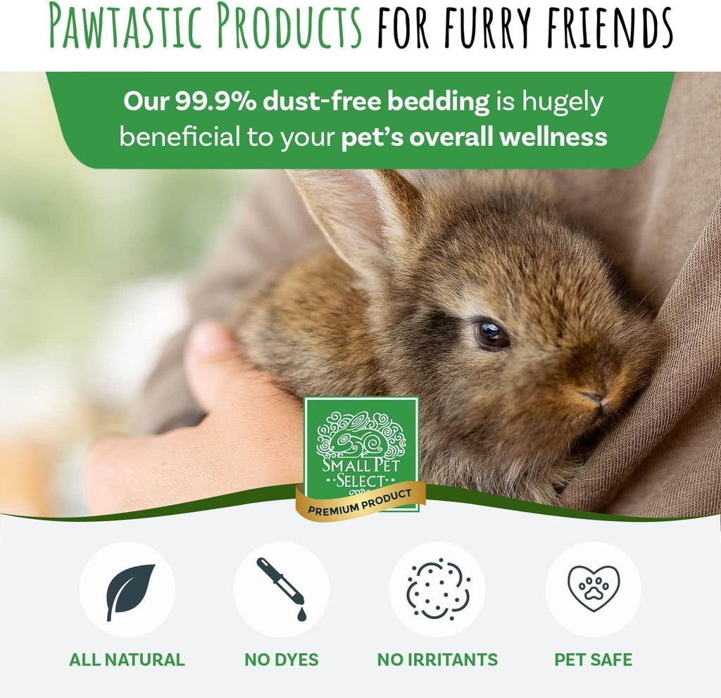 White Paper Bedding, Guinea Pig, Odor Control, 56 L | Soft Absorbent Natural Bedding, Made in USA