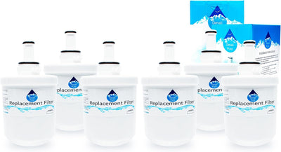 6-Pack Replacement for Samsung RF266AERS Refrigerator Water Filter