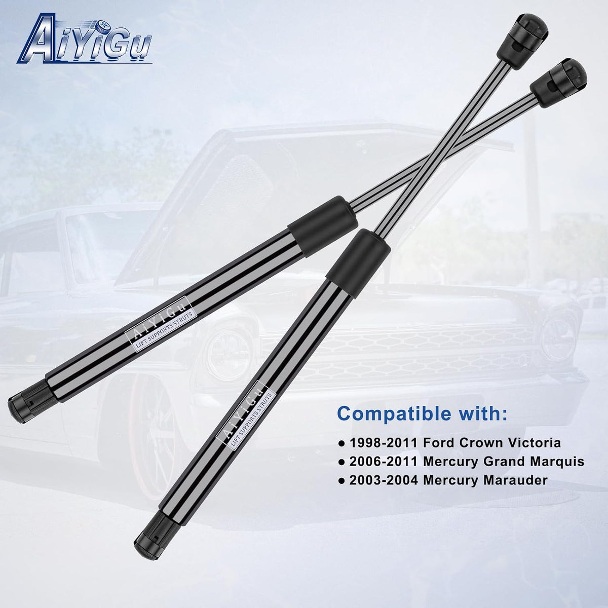 4550 Front Hood Strut Shock for 1998-2011 Ford Crown Victoria
