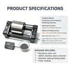 Desktop Ball Mill 0.3L Jar, Wet/Dry Lab Grinder with Digital Timer,Single