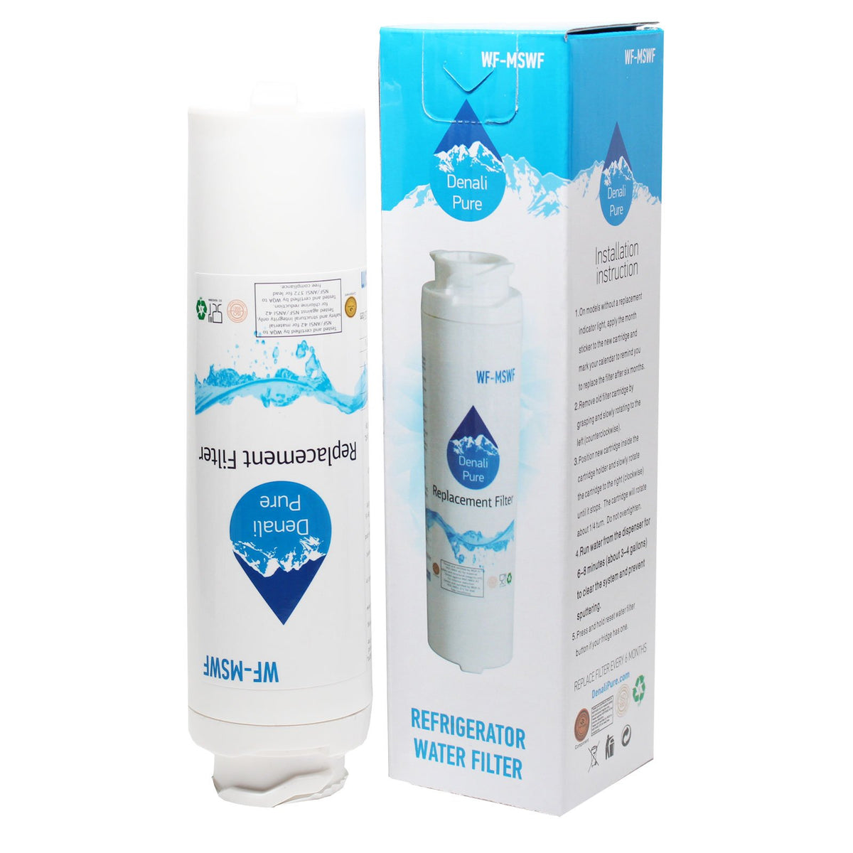 Replacement for General Electric WR02X12801 Refrigerator Water Filter