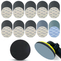 5 Inch 51pcs Wet Dry Sanding Discs Hook and Loop Foam Backing Pad, Waterproof Sandpaper Silicon Carbide for Random