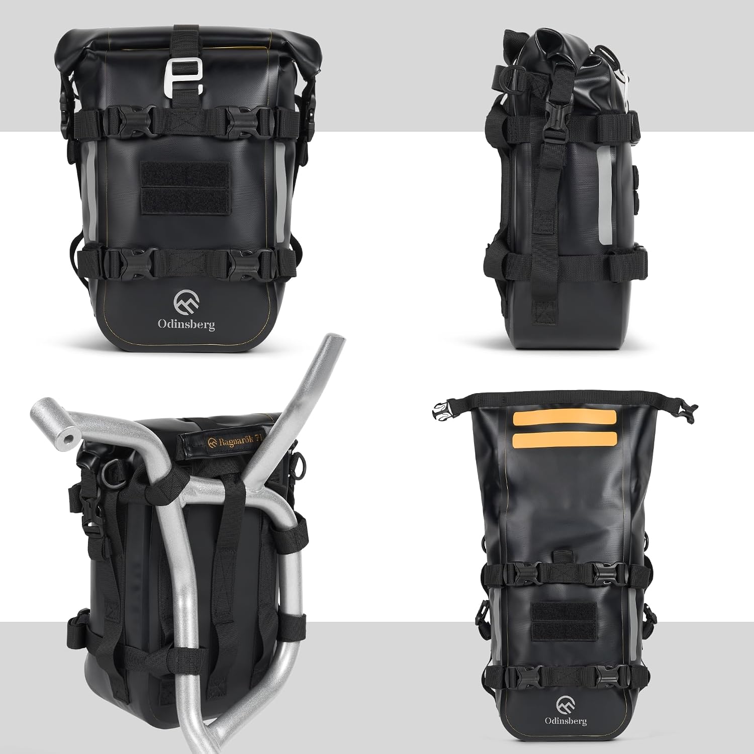 7L (S) Waterproof Motorcycle Tail Bag Motorcycle Dry Bag Crash Bar Bags used as Luggage Sissy Bar Back Seat Saddle