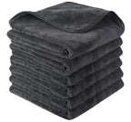 Microfiber Drying Towels for Cars Detailing 16 x 24inch 6 Pack Grey