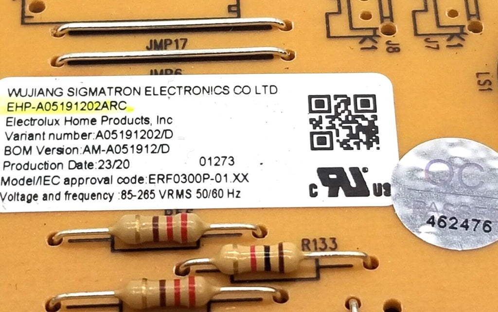 Replacement for OEM Frigidaire Fridge Control A05191202
