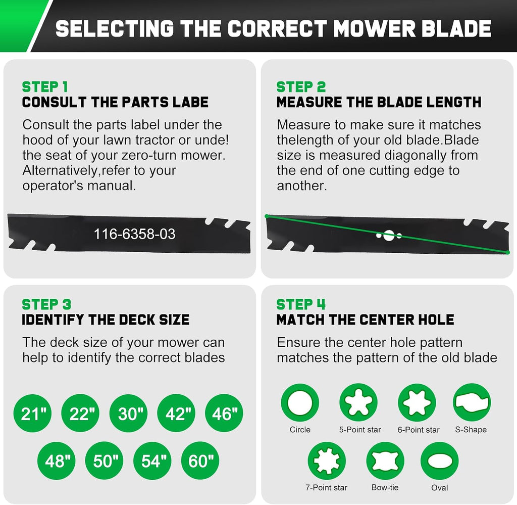 Grasscool Timemaster 30'' Mower Mulching Blades for Toro 120-9500-03