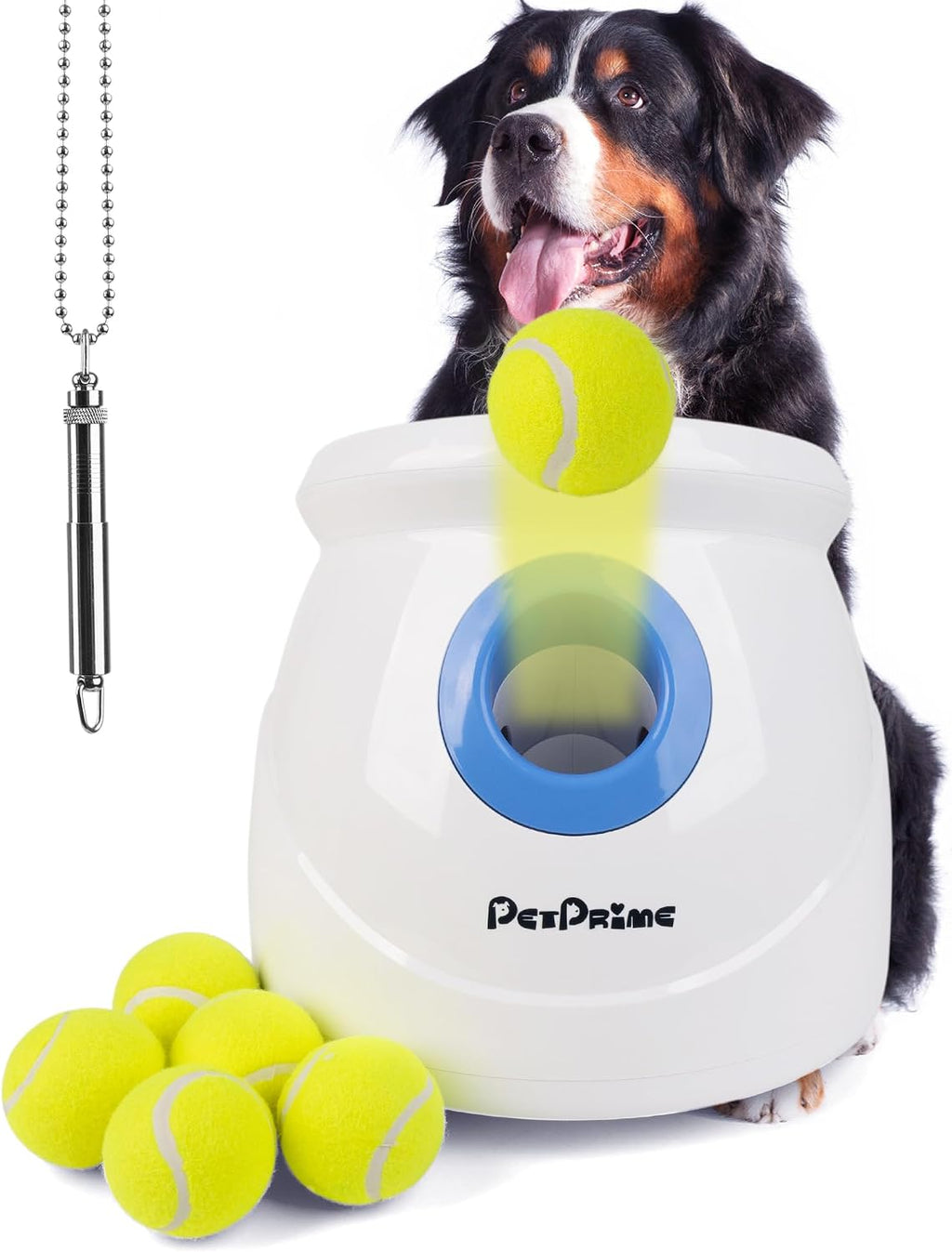 Dog Automatic Ball Launcher for Large Dogs Ball Thrower Machine Outdoor Indoor Use Interactive Dog Toy Adjustable