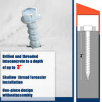 80 Pack 3/8 x 3'' Concrete Anchors and Screw Kits Galvanized