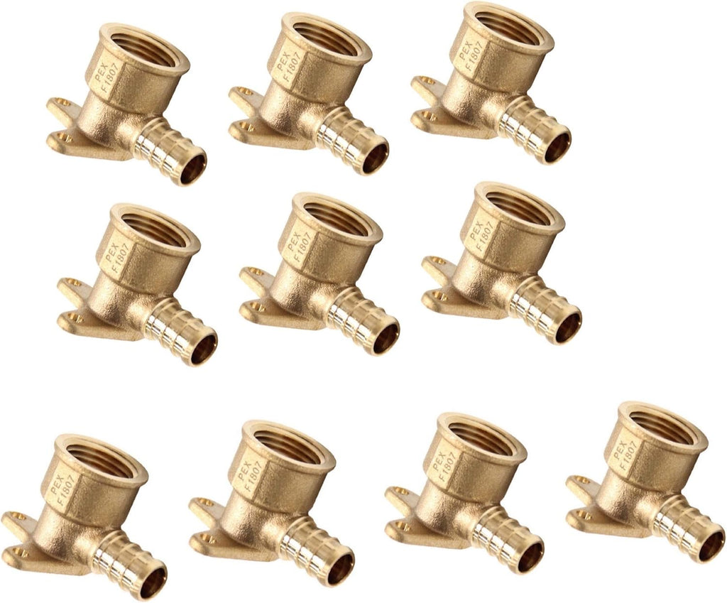 10-PACK EFIELD PEX 1/2-Inch Female NPT Drop-ear Elbow(PEX1807159-10)