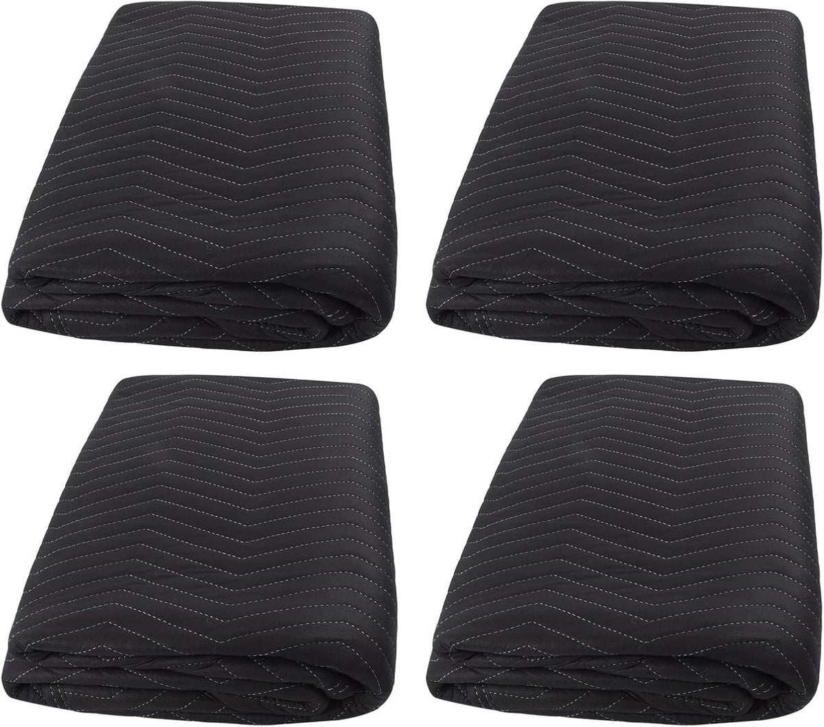 4 Pack 80 x 72 Inch Heavy Duty Moving Blankets 7.5 Lb