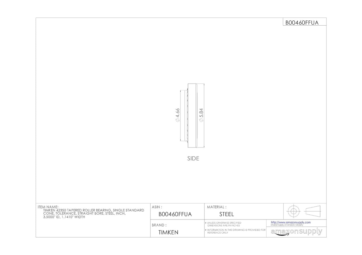 Timken Tapered Roller Bearing Cone - 42350