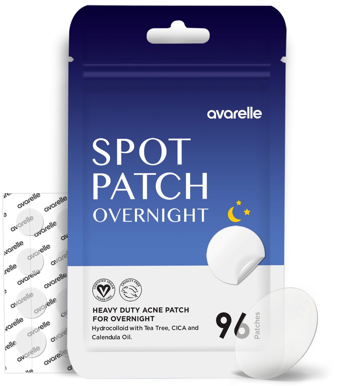 Overnight Hydrocolloid Acne Pimple Patches Nighttime 96 Count