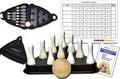Table Shuffleboard Bowling White Pins - Pinsetter - Rules Booklet - Score Chart - Carrier Bag & Wood Ball