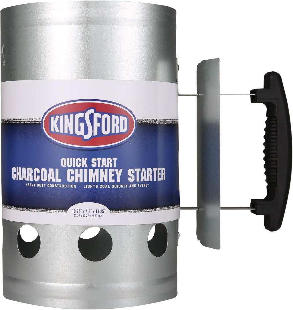 Heavy Duty Charcoal Chimney Starter, Large Capacity, 6-Pack