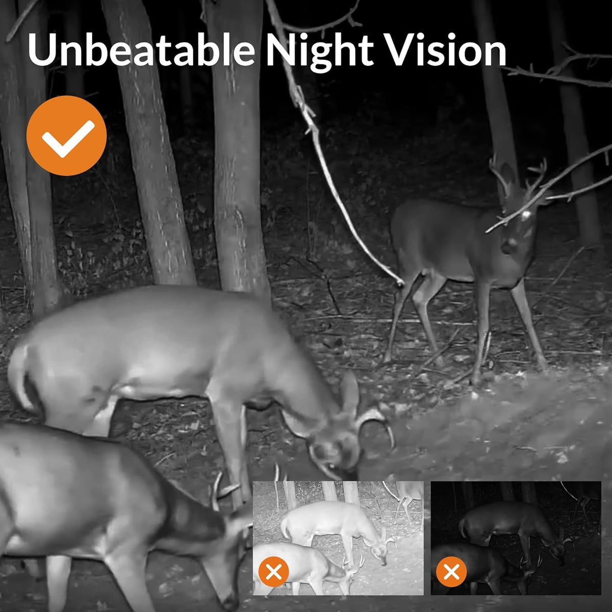 A60 4K Trail Camera, Enhanced Low-Light Performance | True 4K Video with Sound, 0.1s Trigger, 100ft No-Glow Night