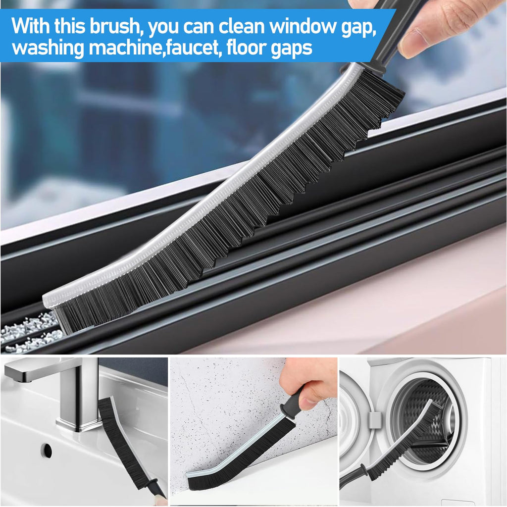 Window Track Cleaner Set, Window Groove Cleaning Brush Tools, 7PCS