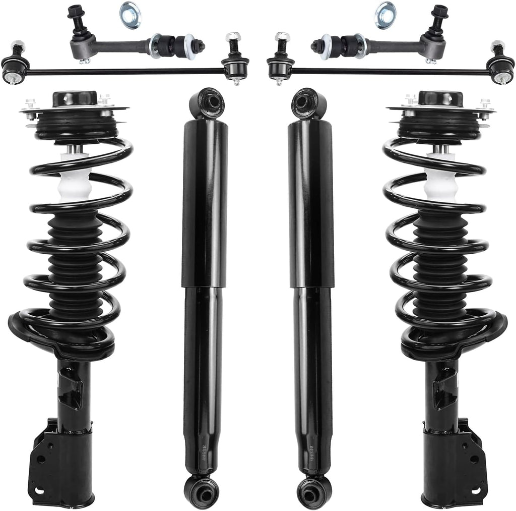 Detroit Axle - 8pc Struts Shocks Kit for 10-17 Chevy Equinox GMC Terrain