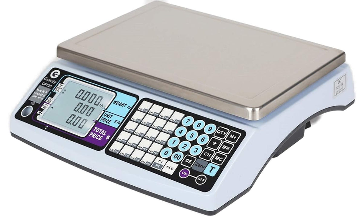 NTEP Legal for Trade Price Computing Scale, 30lb / 60lb Capacity, 0.01lb / 0.02lb Readability, Dual Range