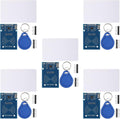 5PCS RFID Kit Mifare RC522 Reader Module RF IC Card Sensor Module with S50 White Card+Key Ring